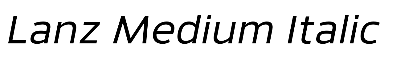 Lanz Medium Italic